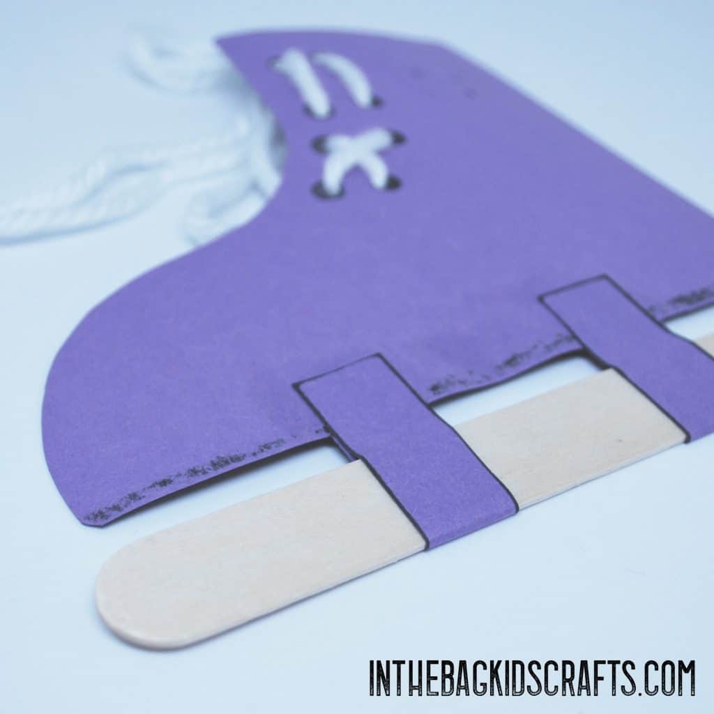 Easy Ice Skate Craft For Kids In The Bag Kids Crafts