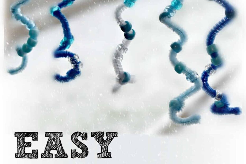 Easy Icicle Winter Craft