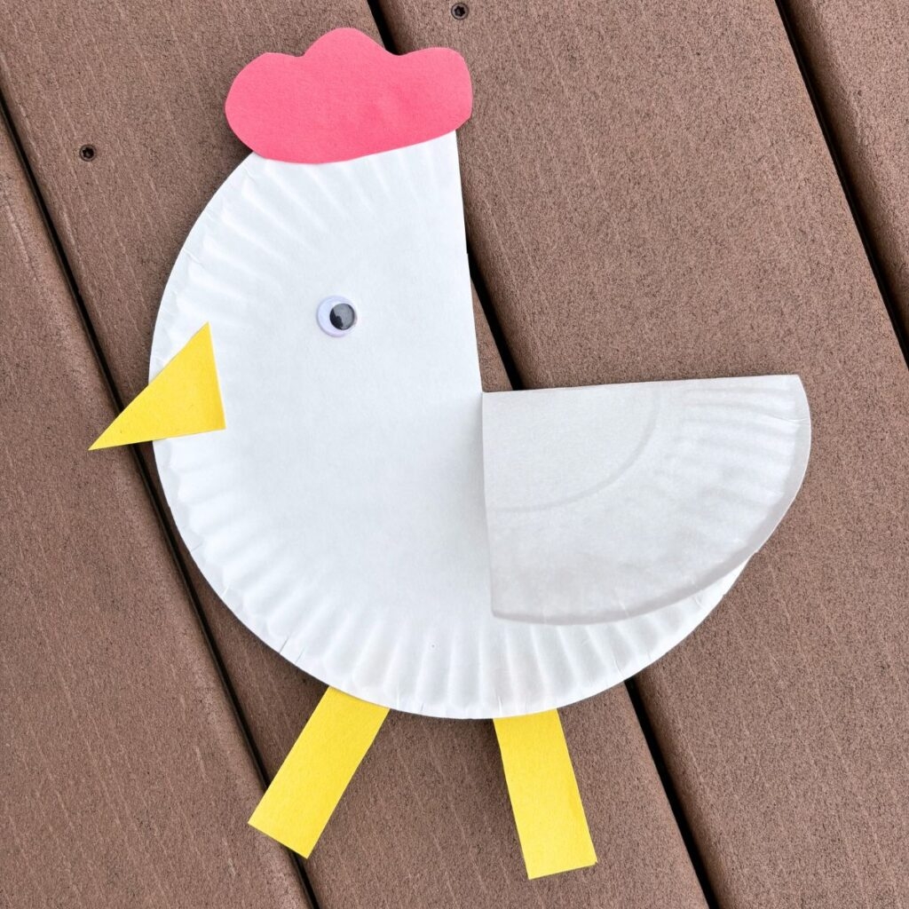 printable chicken craft template