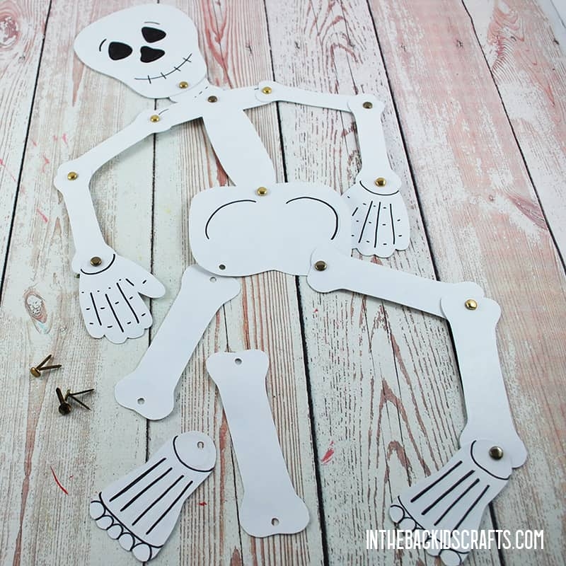 free printable skeleton craft template