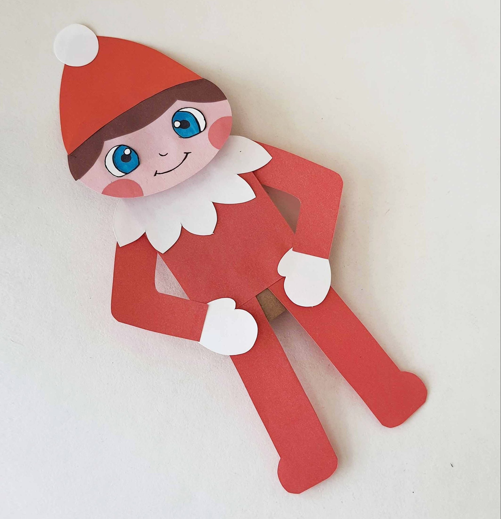 Elf On The Shelf Craft DIY FREE Puppet Template Leap Of Faith Crafting