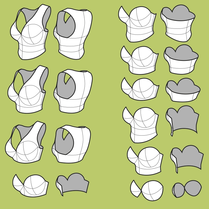 Elven Breastplate Pattern Collection 10 Variations