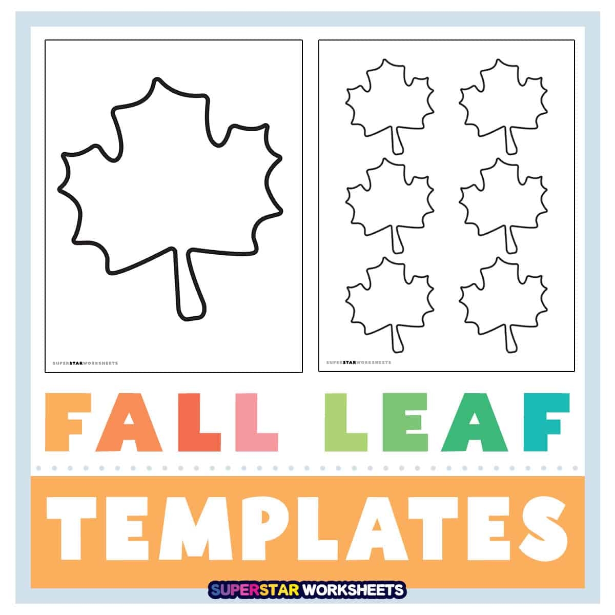 fall craft template printable
