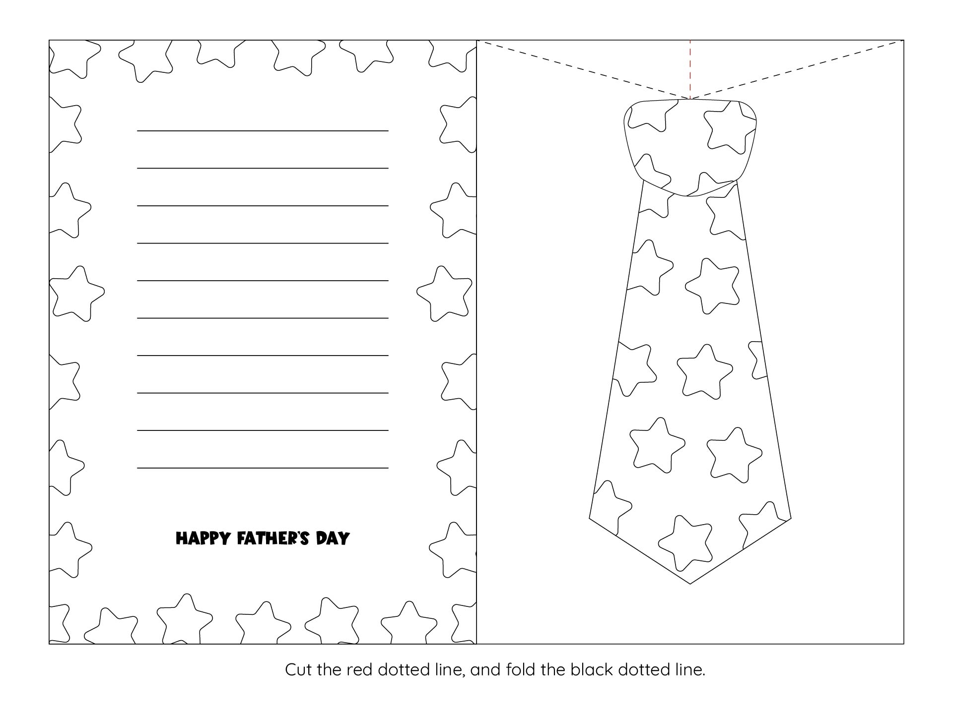 Father s Day Tie Template 10 Free PDF Printables Printablee
