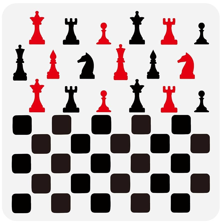 printable craft chess template