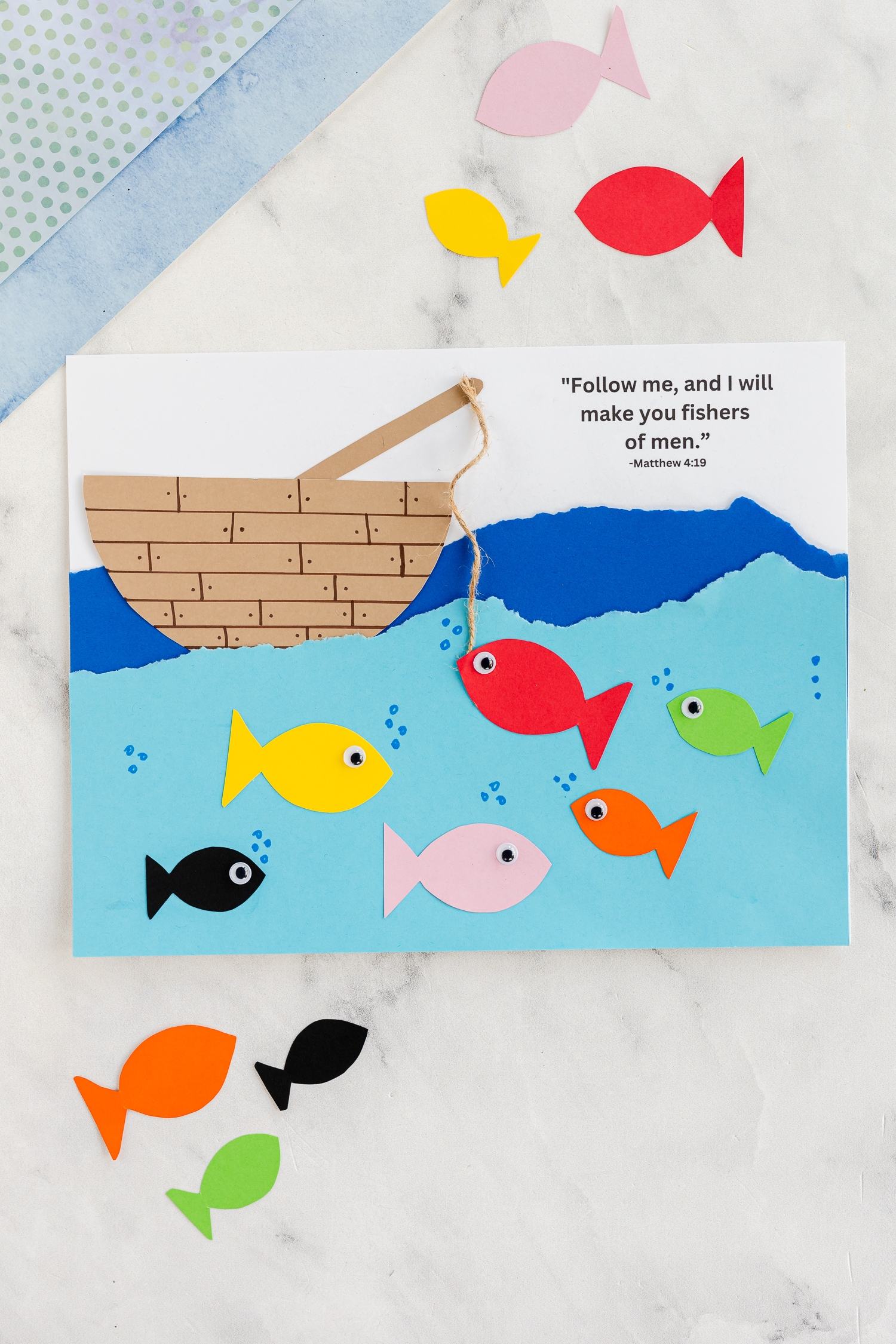 Fishers Of Men Craft Bible Craft For Kids Made To Be A Momma