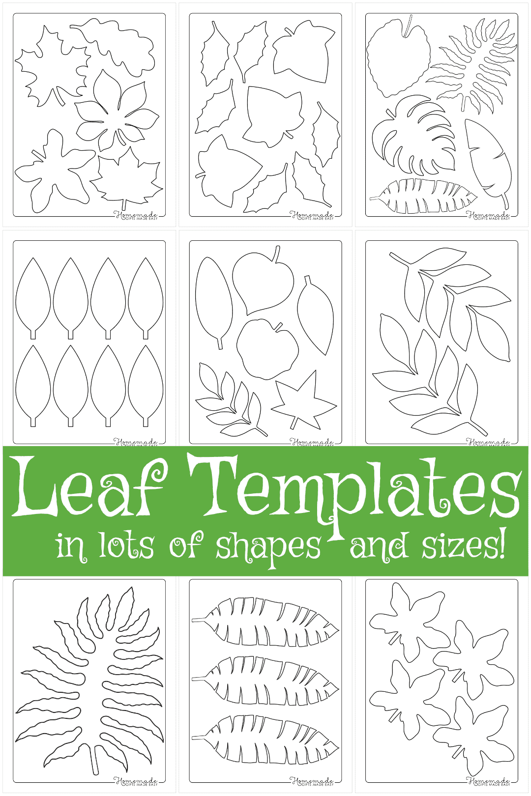 Free Leaf Templates Printable Leaf Outlines For Kids Crafts Worksheets Library