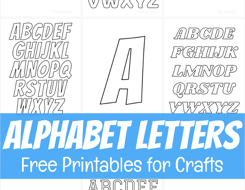 Free Printable Alphabet Letters For Crafts