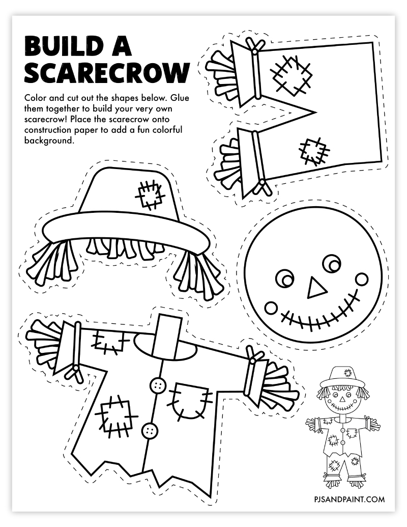 printable crow craft template