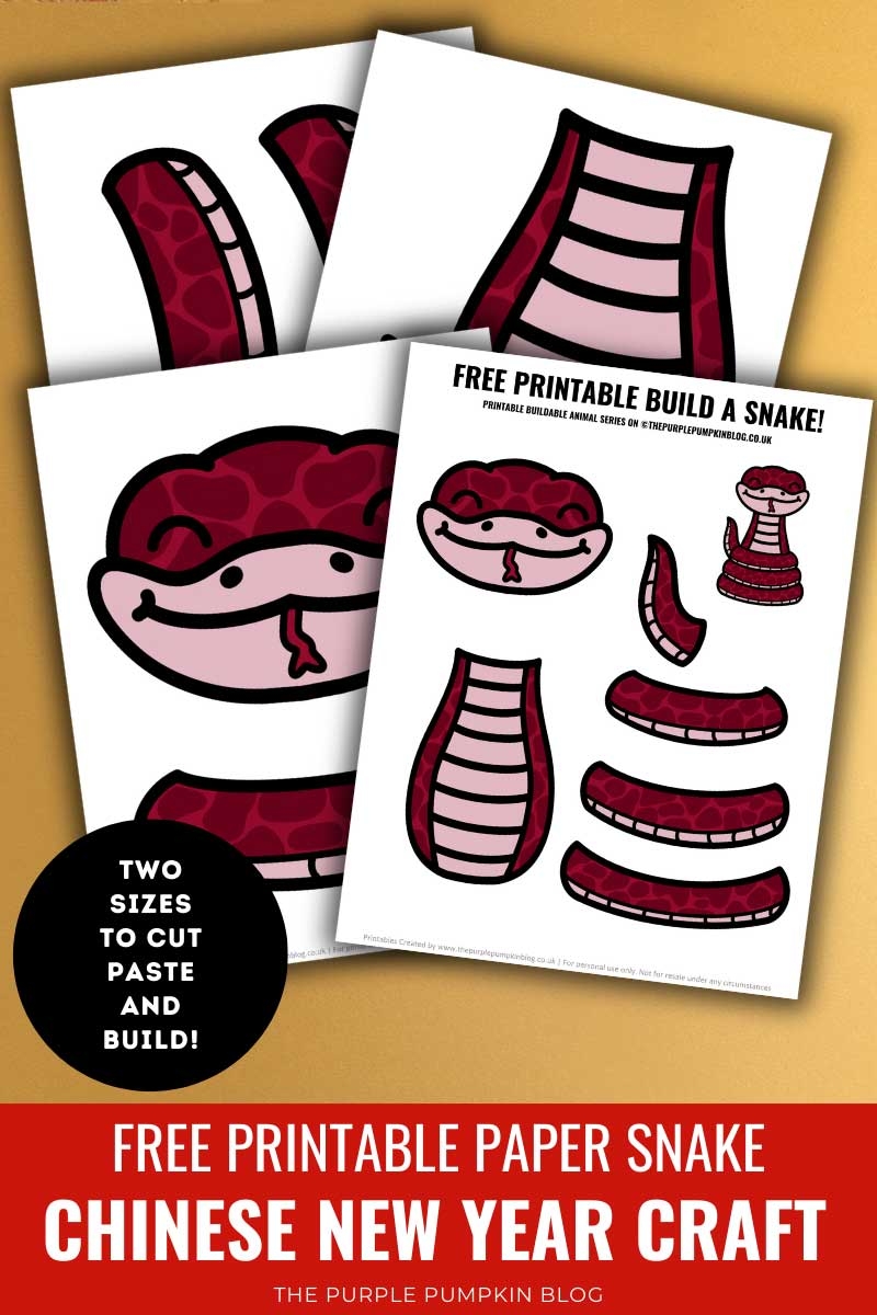 free printable snake craft template