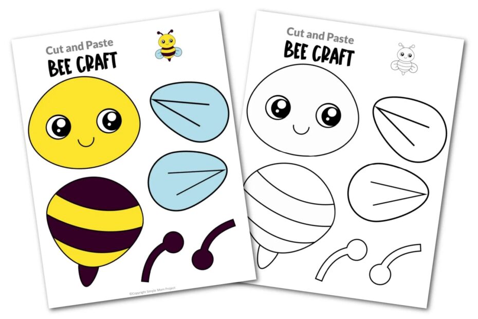 Free Printable Bumble Bee Craft Template Simple Mom Project