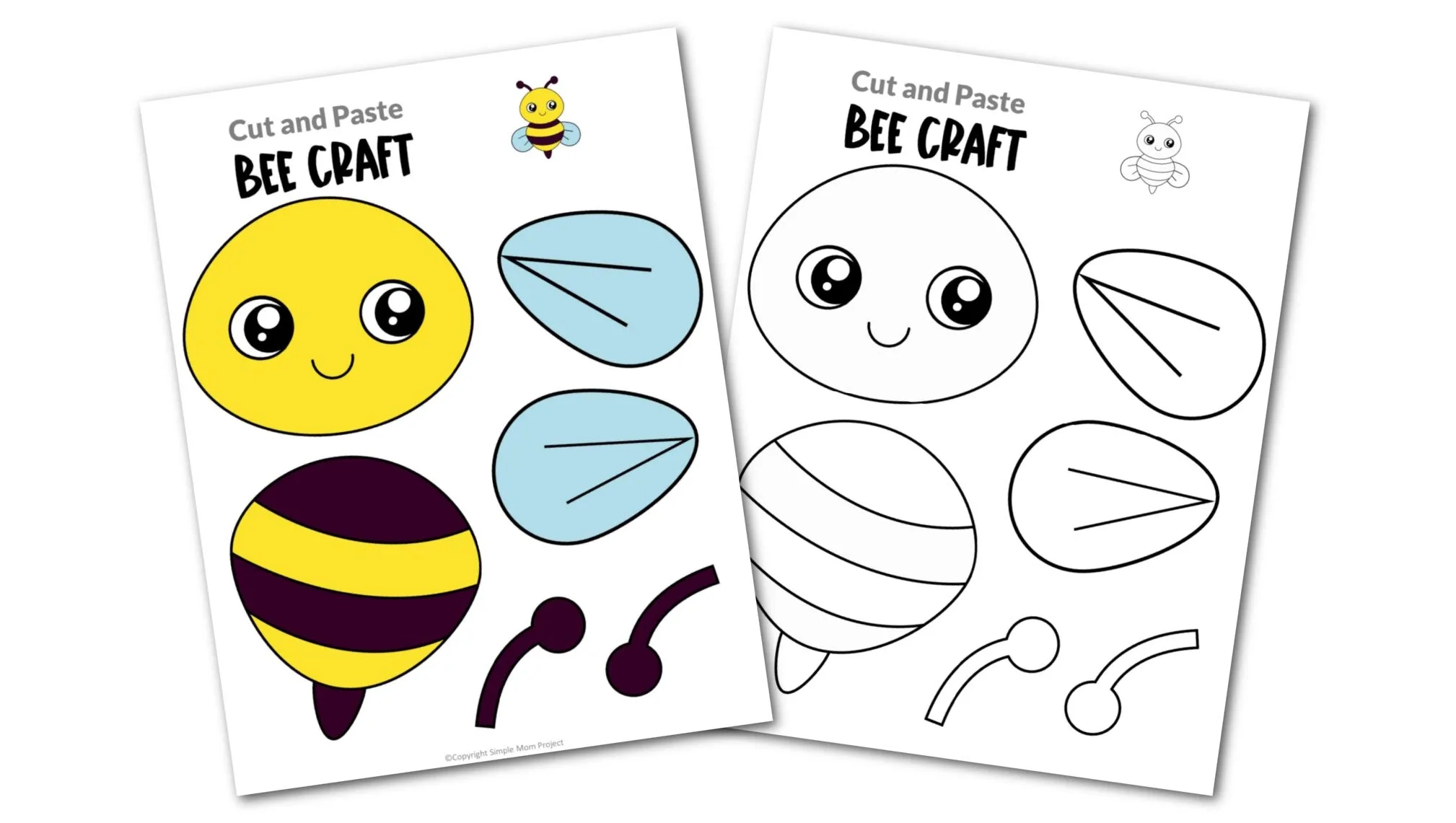 free printable bumble bee craft template