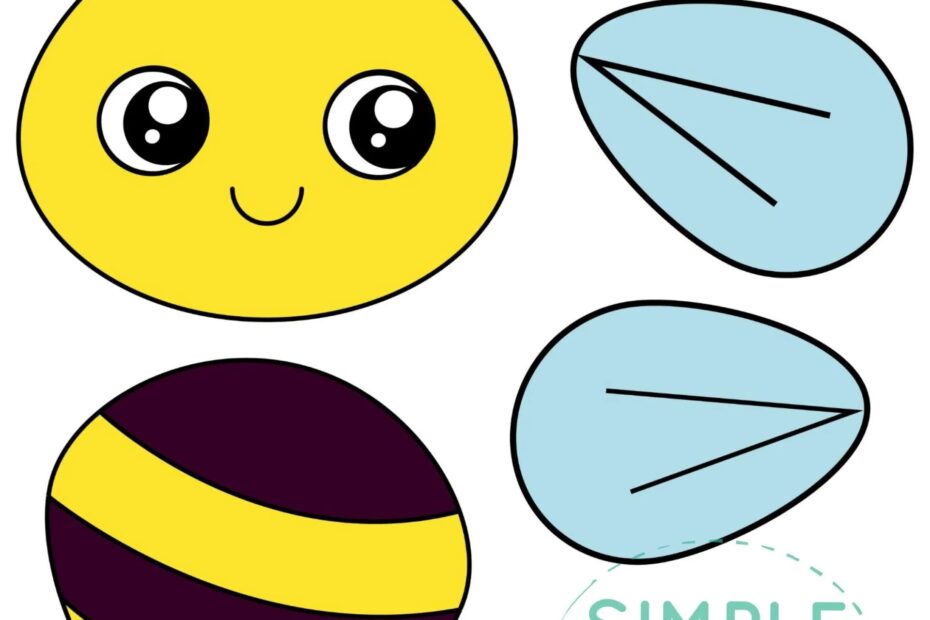 Free Printable Bumble Bee Craft Template Simple Mom Project