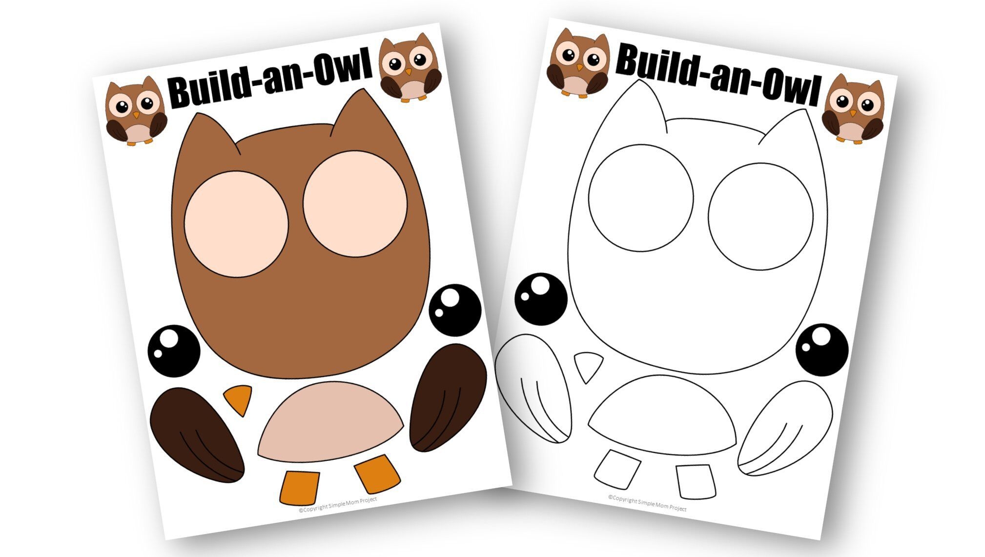 printable owl craft template