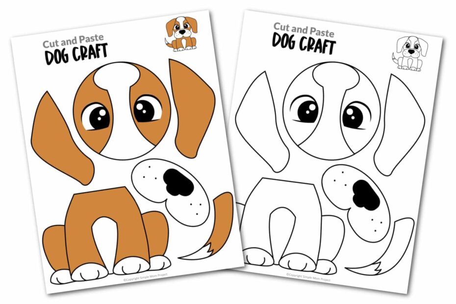 Free Printable Dog Craft Template Simple Mom Project