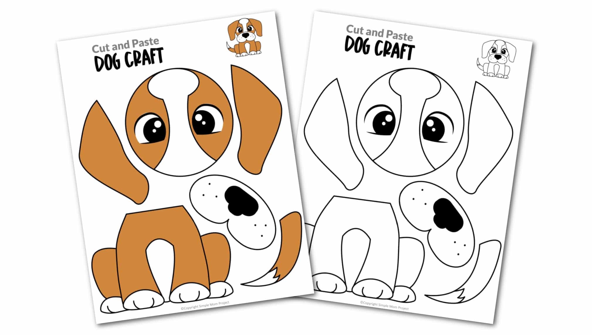 dog templates printable crafts
