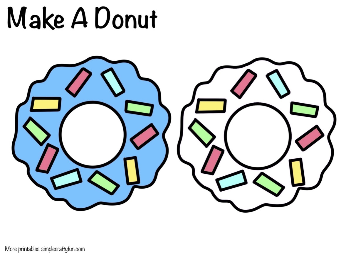 Free Printable Donut Craft Template 