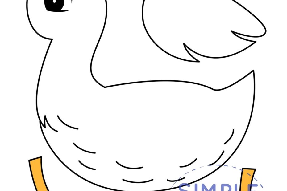 Free Printable Duck Craft Template Simple Mom Project