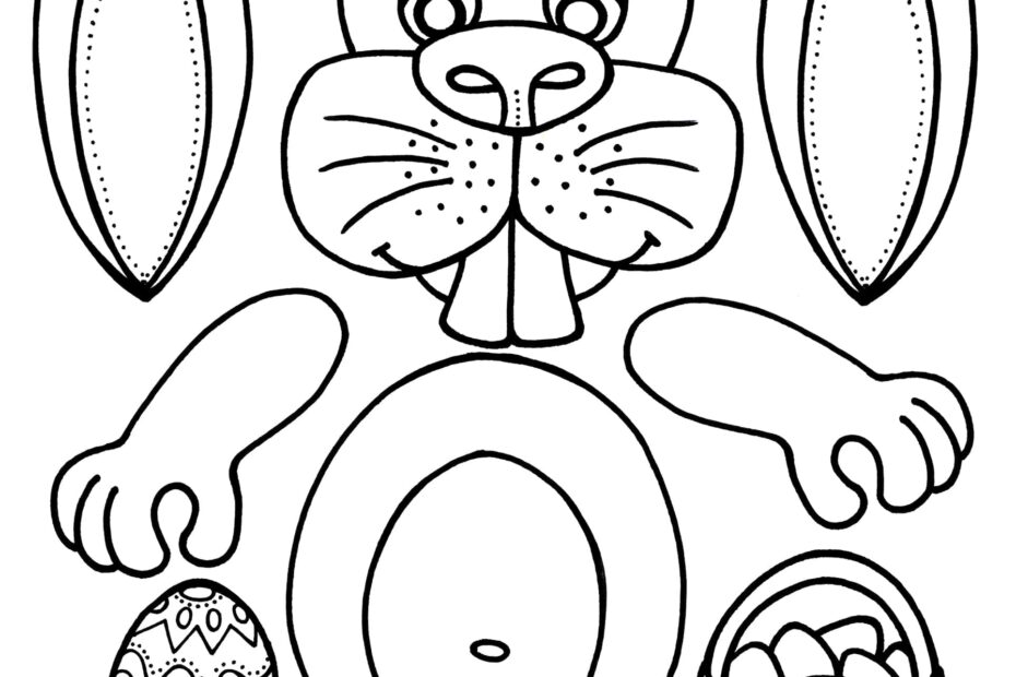 Free Printable Easter Bunny Kid s Craft Colour U0026 Build Art