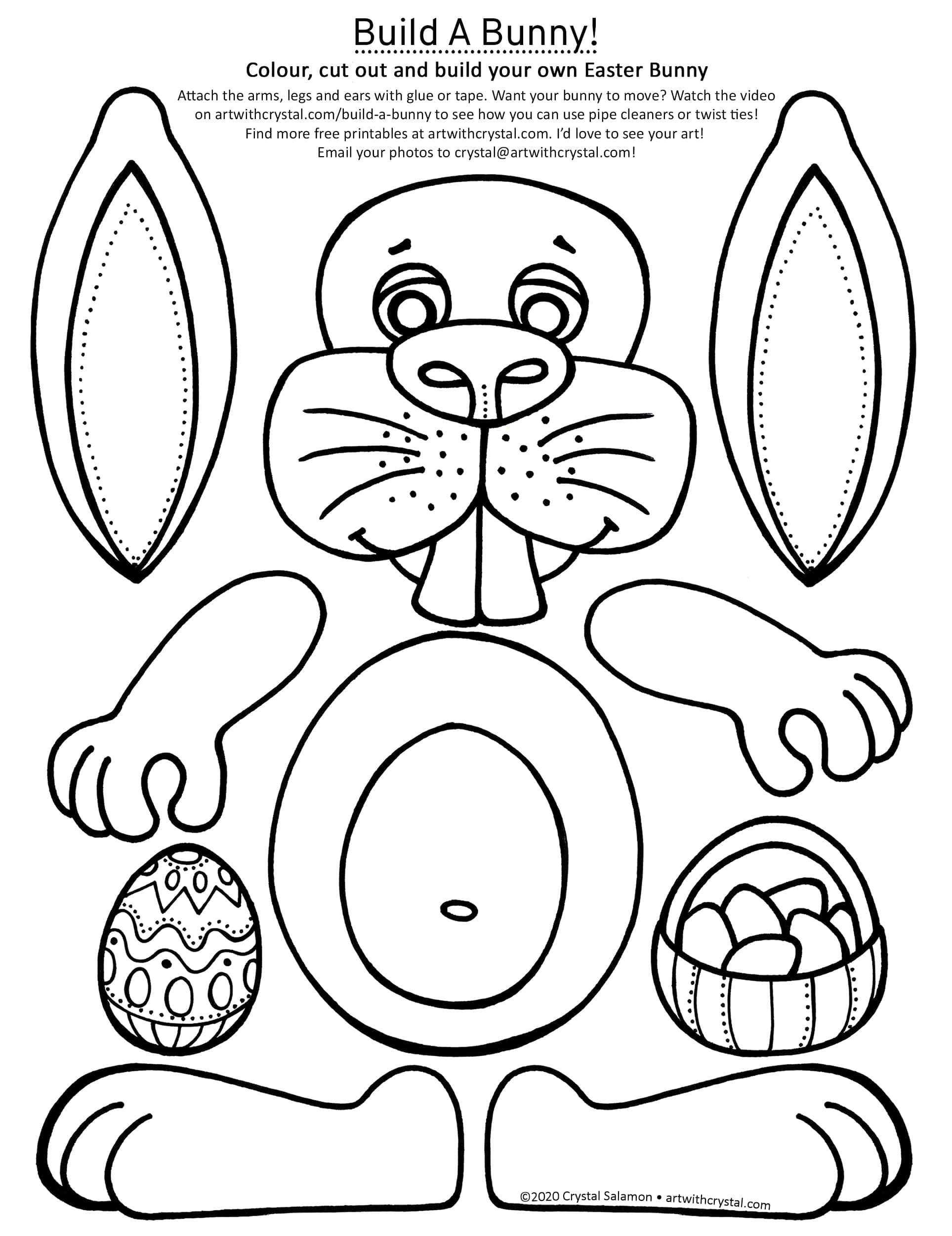 free printable easter craft template