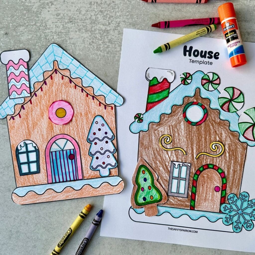 christmas craft template printable