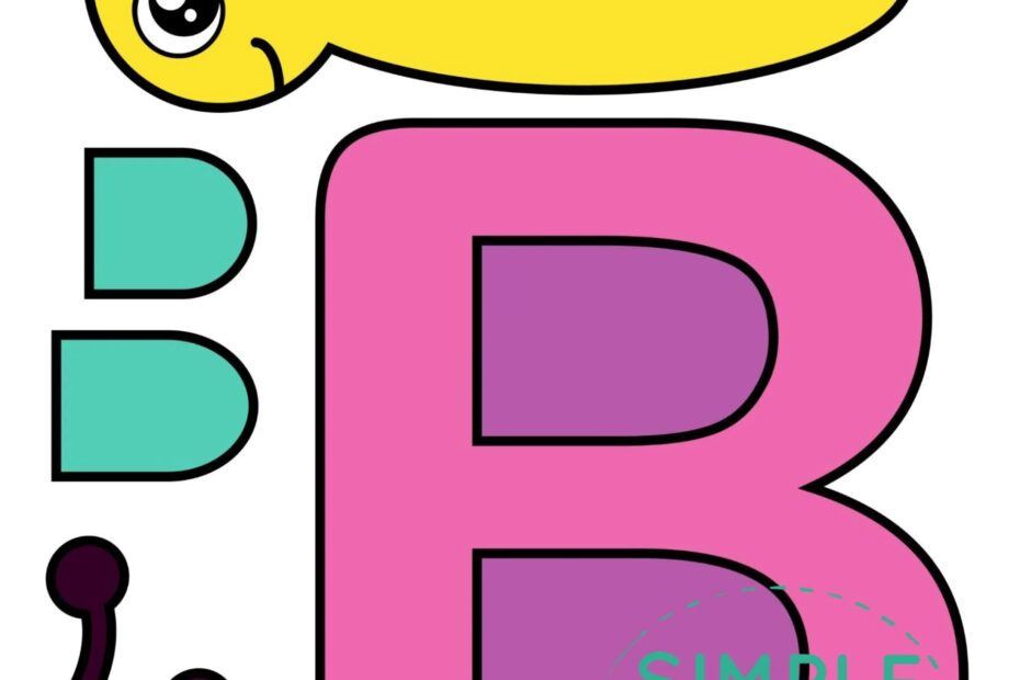 Free Printable Letter B Craft Template Simple Mom Project