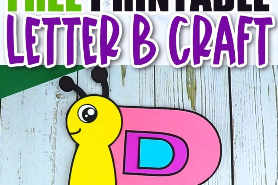 Free Printable Letter B Craft Template Simple Mom Project