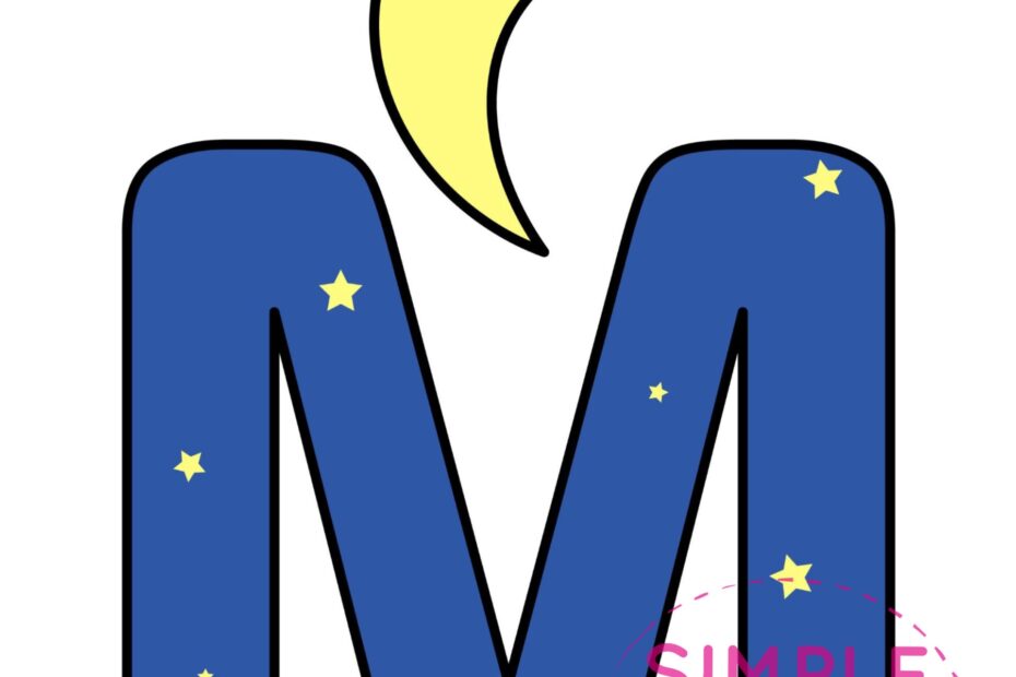 Free Printable Letter M Craft Template Simple Mom Project