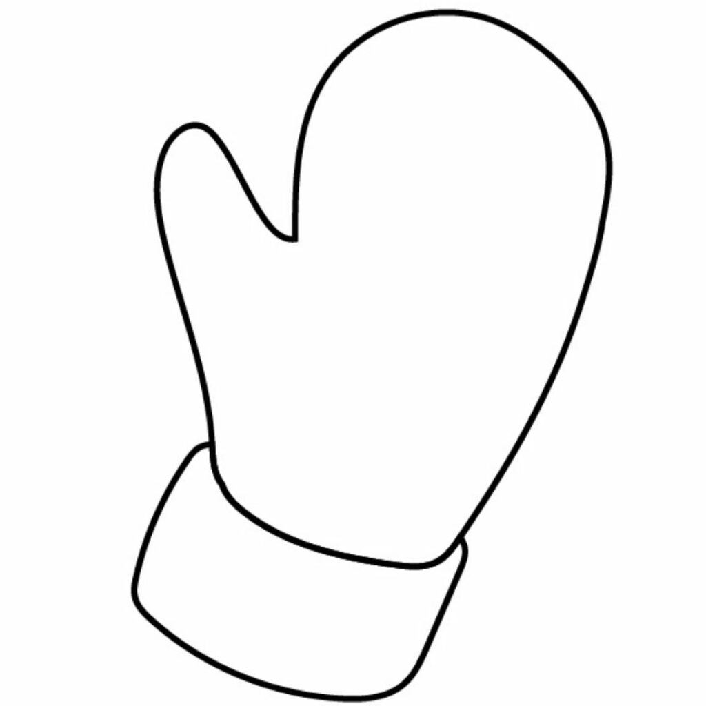 free printable mitten craft template