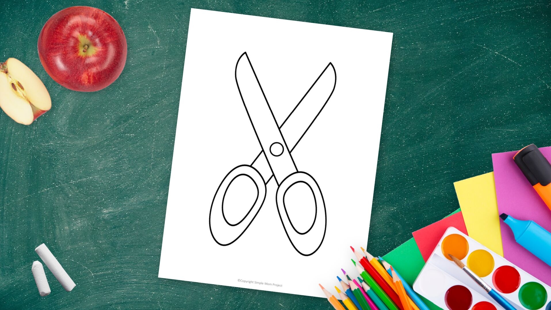 printable template scissor craft