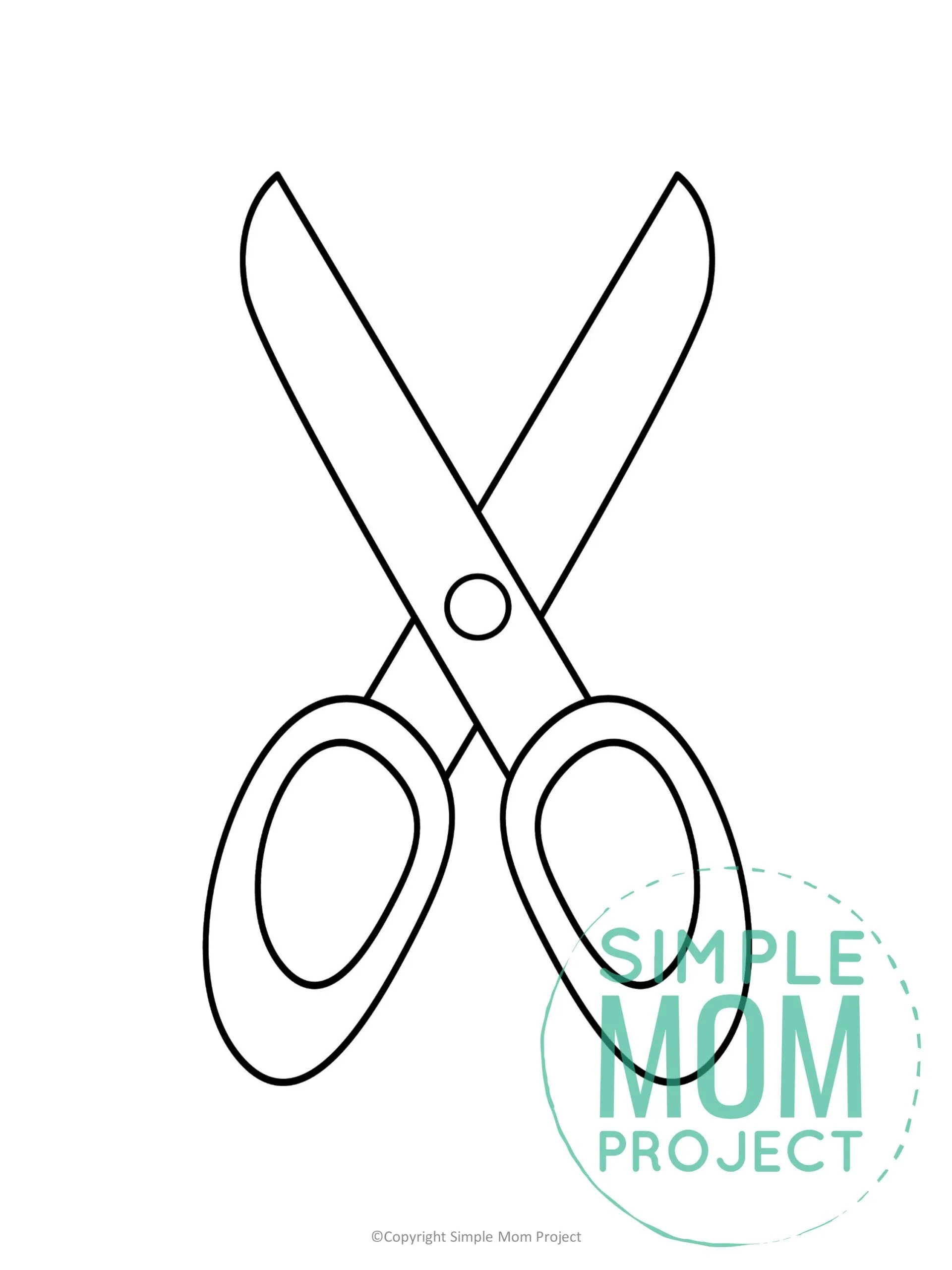 Free Printable Scissor Template Simple Mom Project