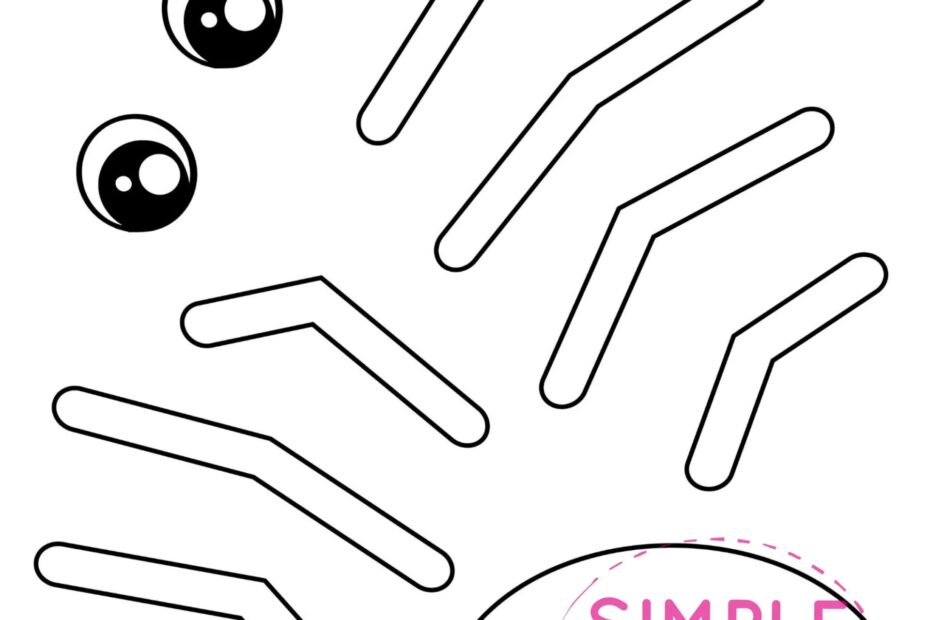 Free Printable Spider Craft Template Simple Mom Project