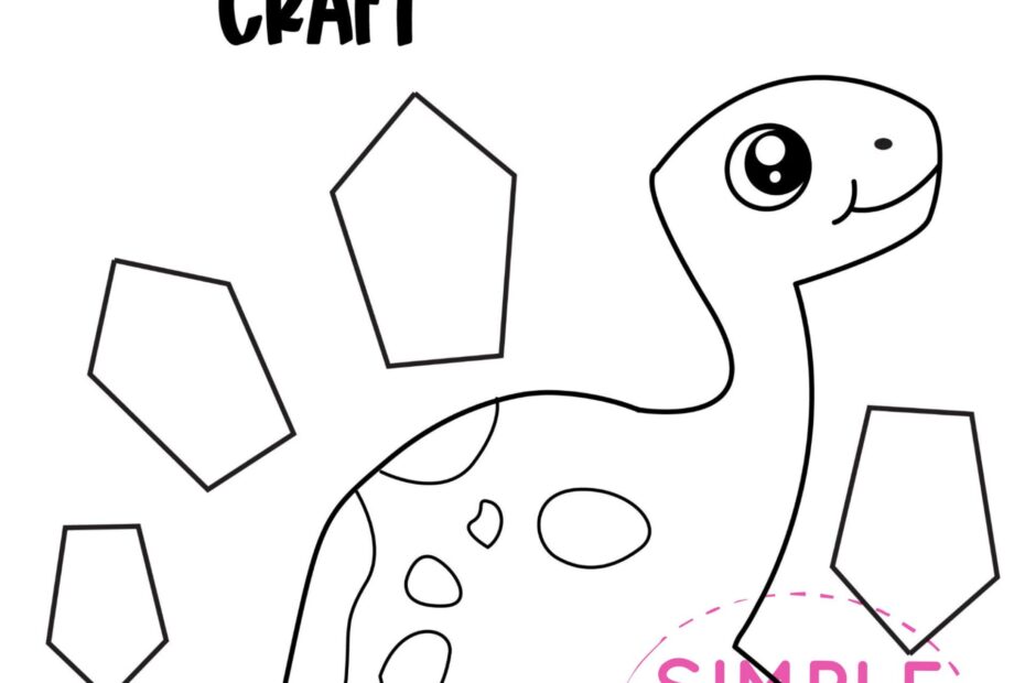 Free Printable Stegosaurus Craft Template Simple Mom Project