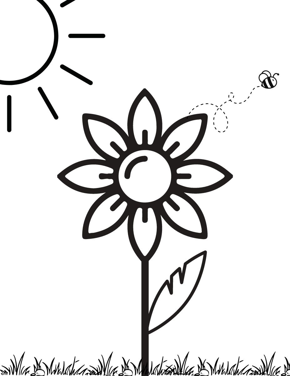 Free Printable Sunflower Template Fox Farm Home