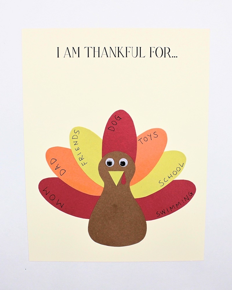 craft printable turkey body template
