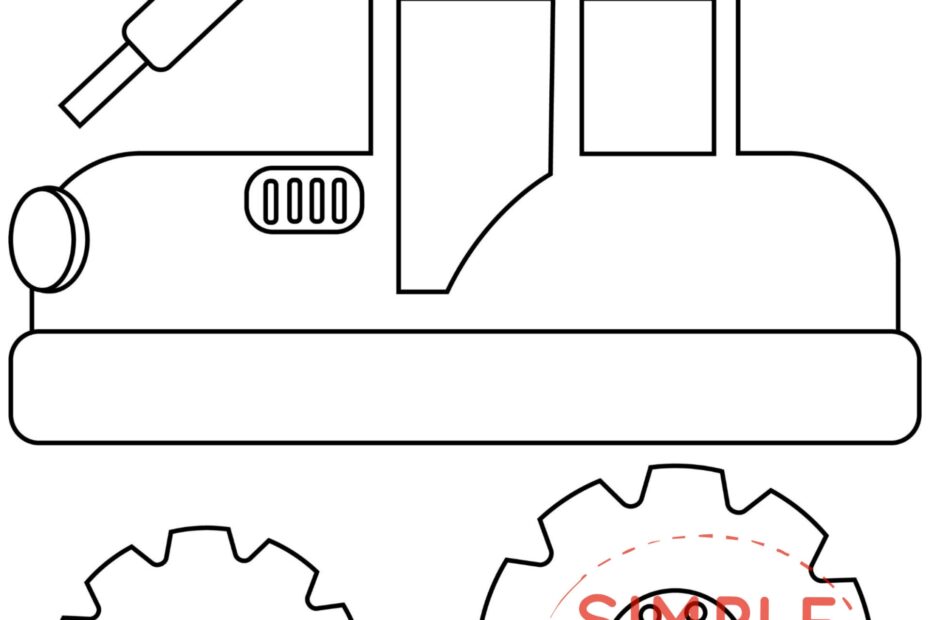 Free Printable Tractor Craft Template Simple Mom Project
