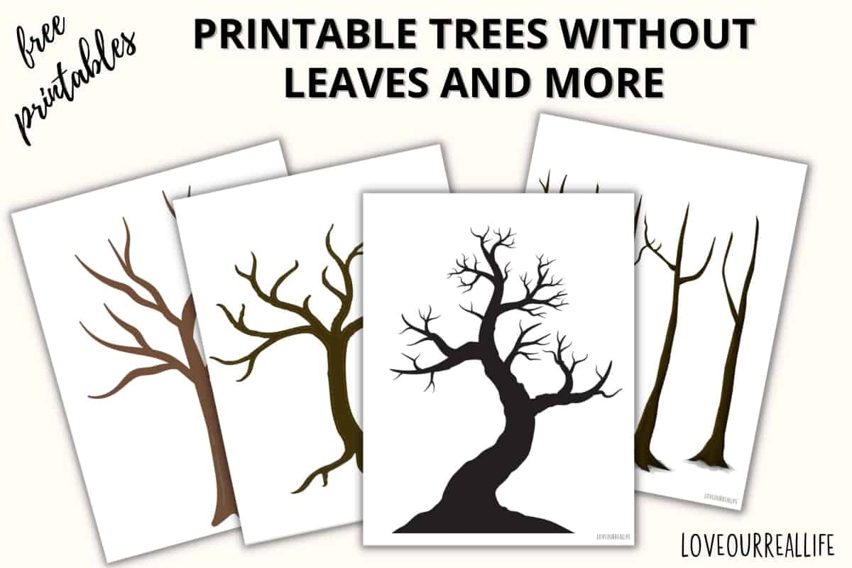 free printable tree templates for crafting