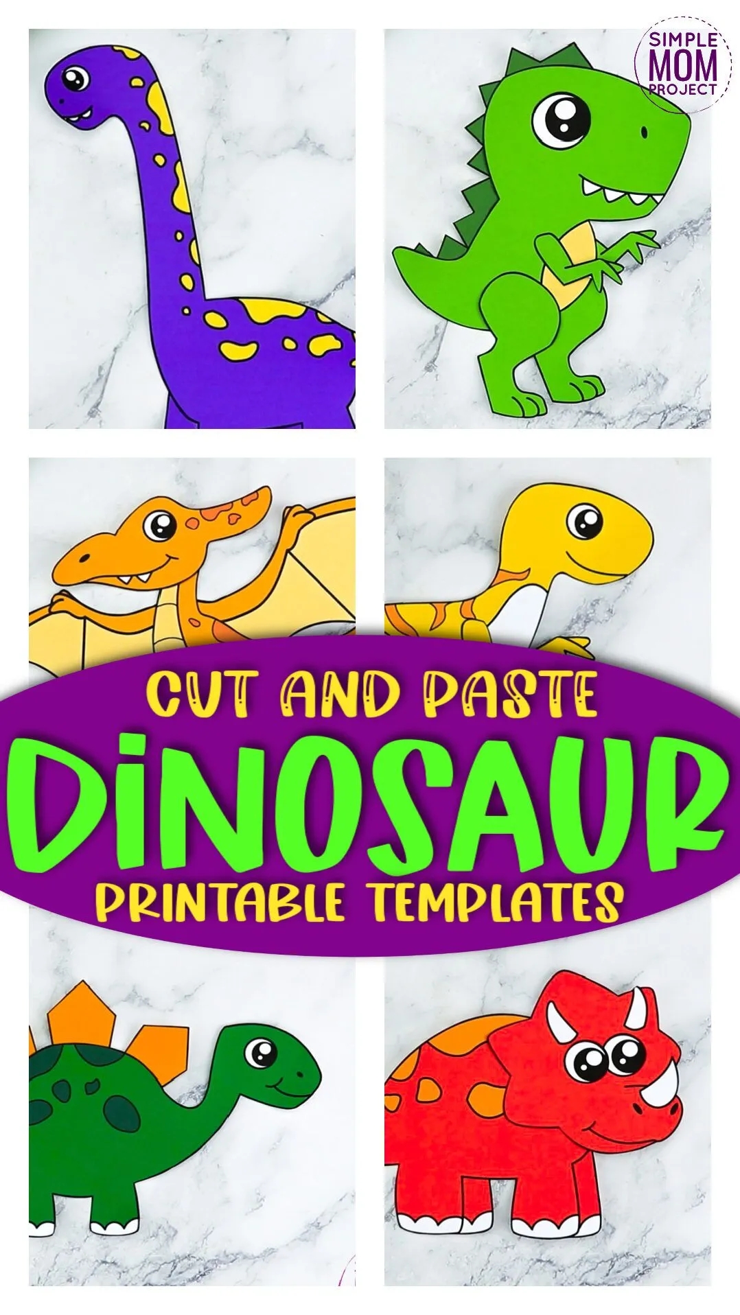 Free Printable Triceratops Craft Template Simple Mom Project
