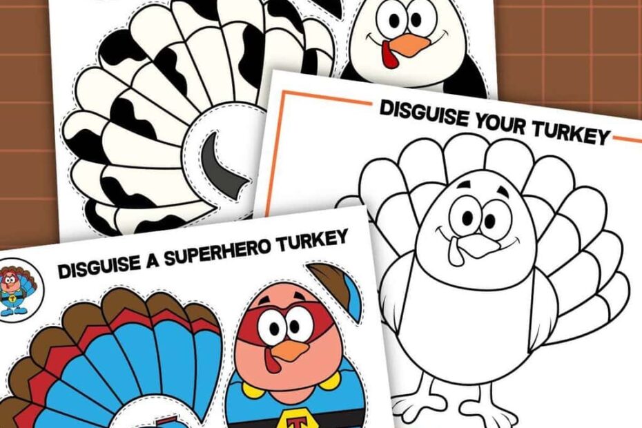 Free Printable Turkey In Disguise Templates To