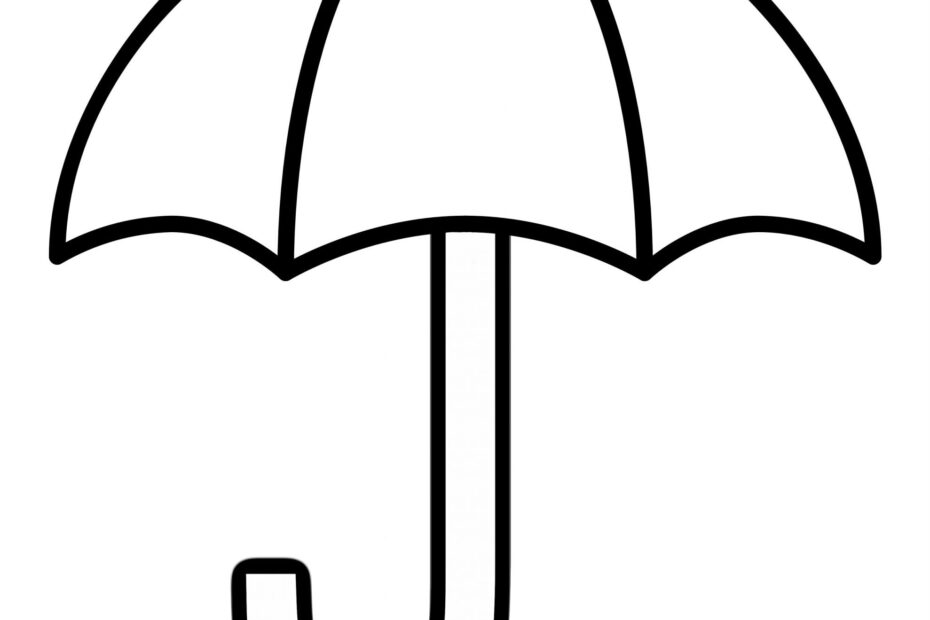 Free Printable Umbrella Template Simple Mom Project