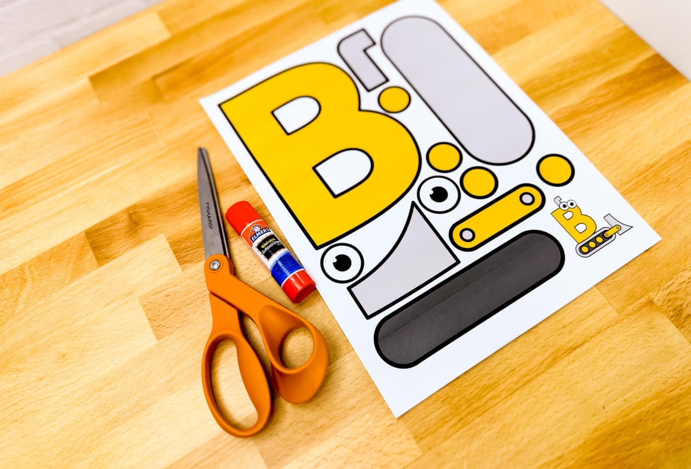 free printable b template craft