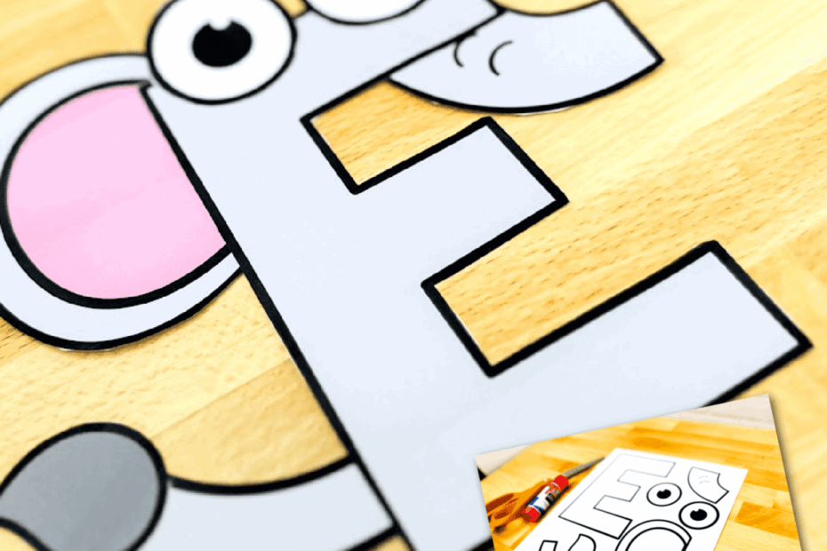Free Printable Uppercase Letter E Craft Template