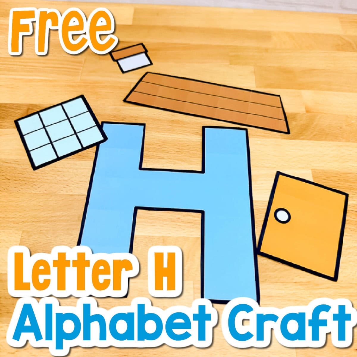 Free Printable Uppercase Letter H Craft Template