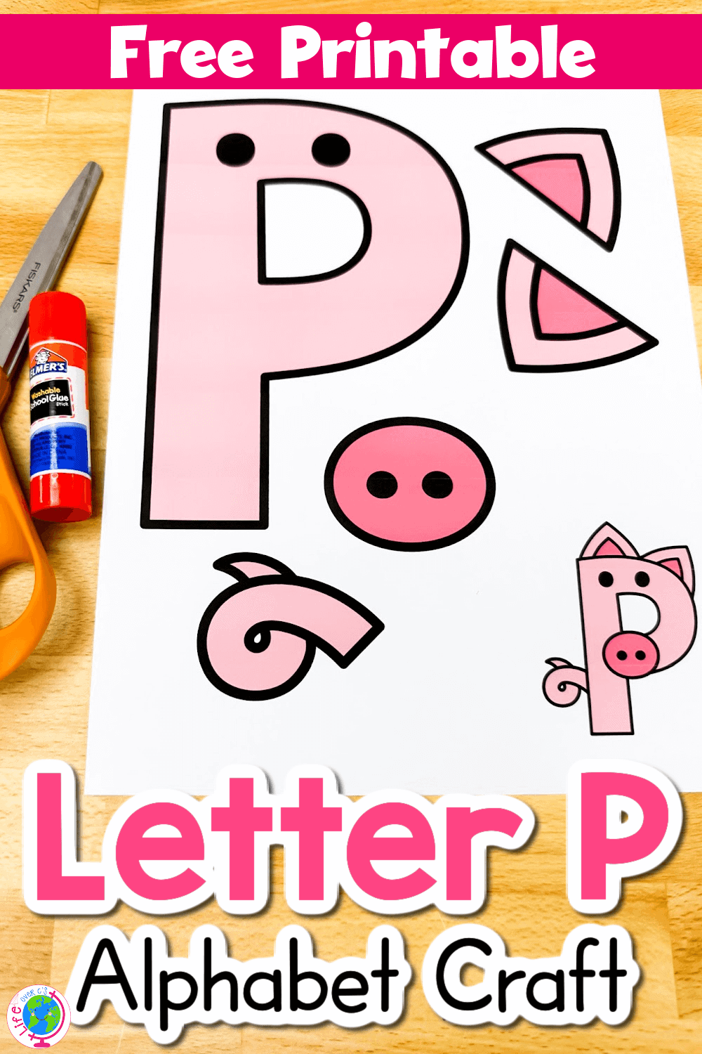 Free Printable Uppercase Letter P Craft 