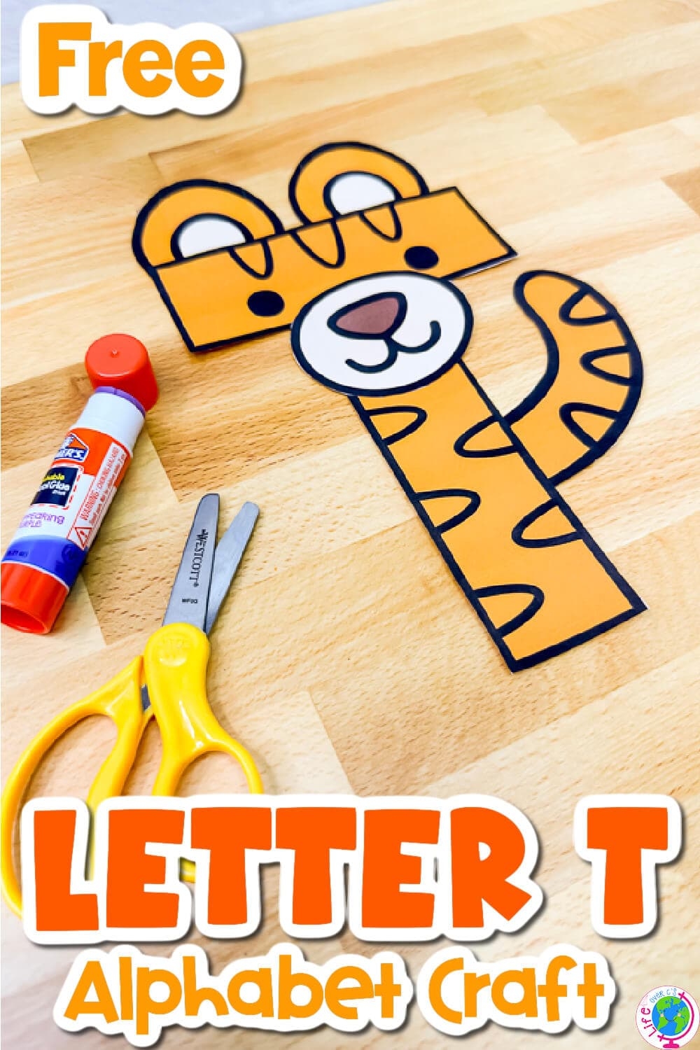 Free Printable Uppercase Letter T Craft Template Life Over C s