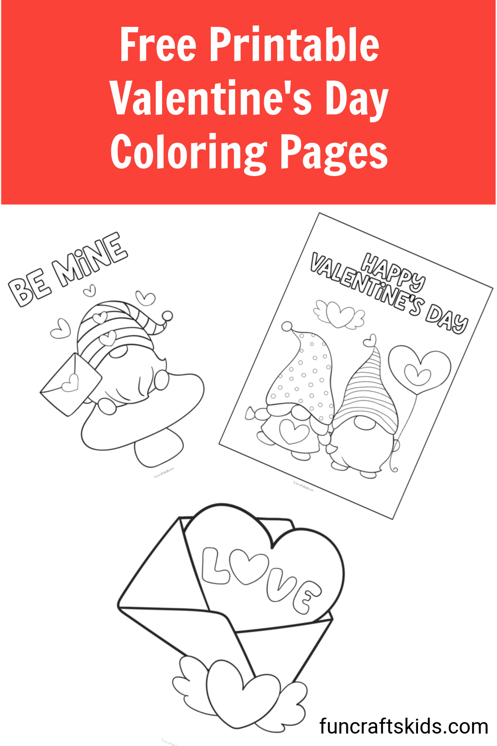 valentines day craft printable template