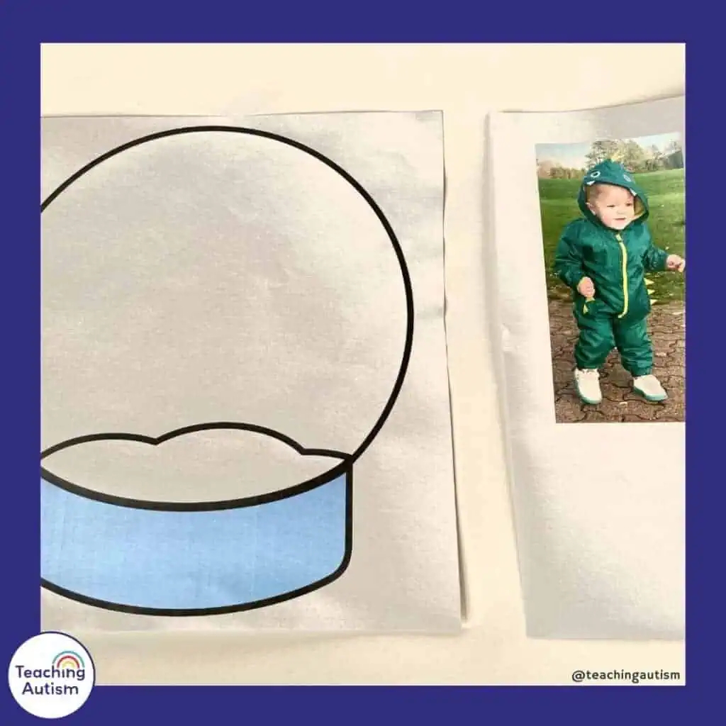 Free Snow Globe Craft For Kids Teaching Autism