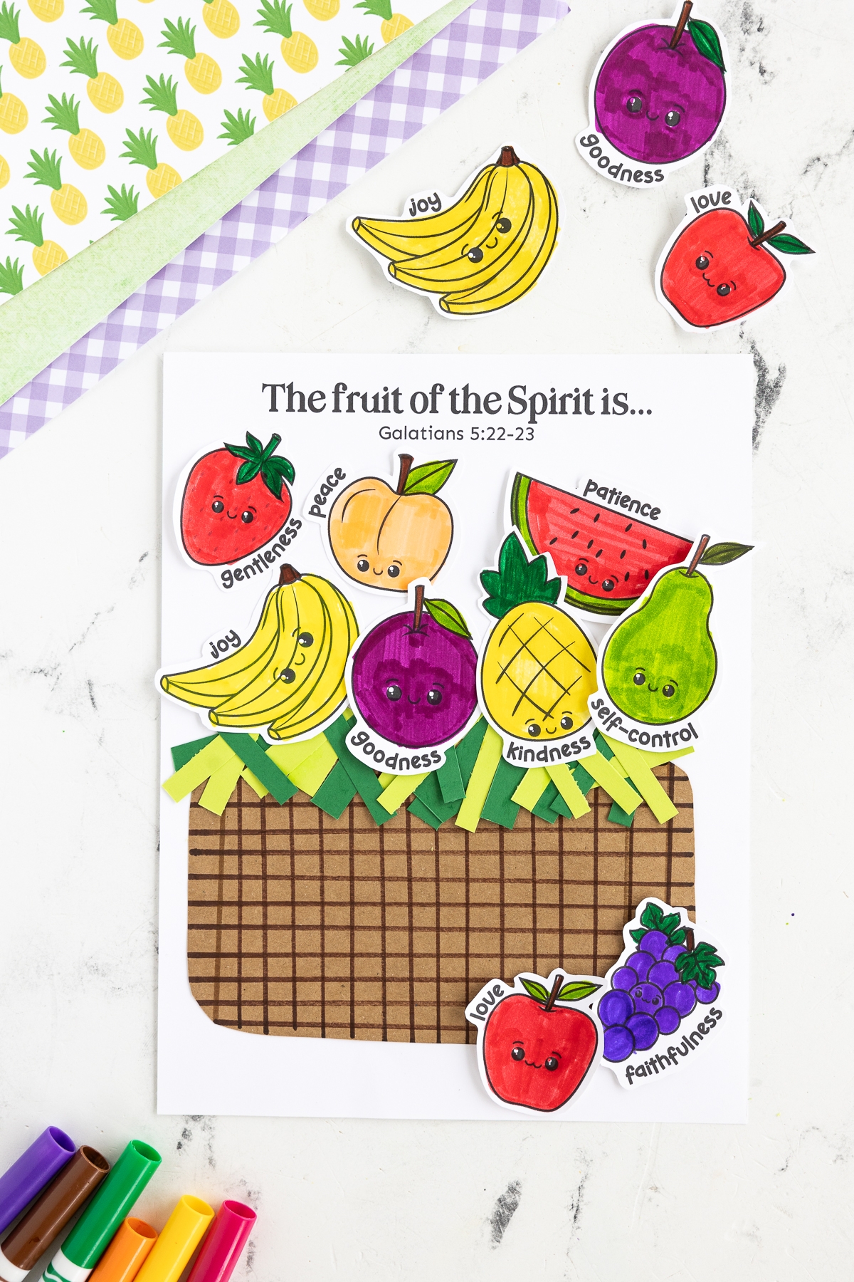 bible craft template printable basket