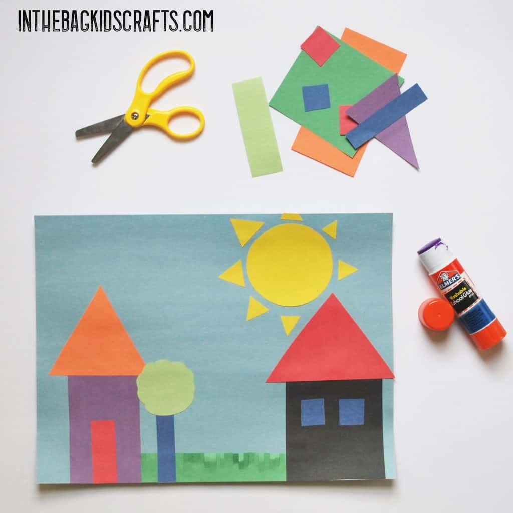 simple arts and crafts shape template free printable
