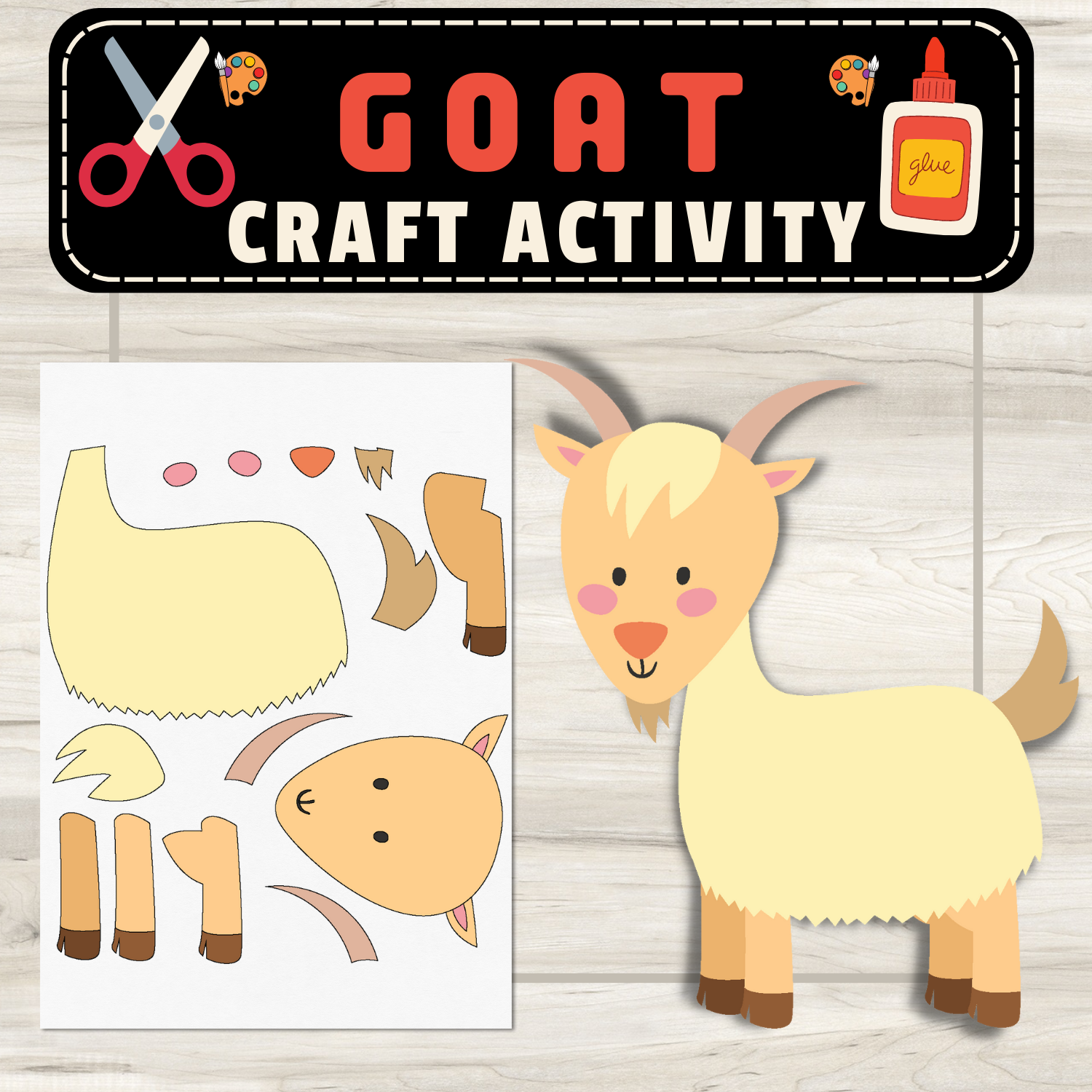 Goat Craft Cut U0026 Paste Activity Explore Creativity In The Classroom FREEBIE Made By Teachers